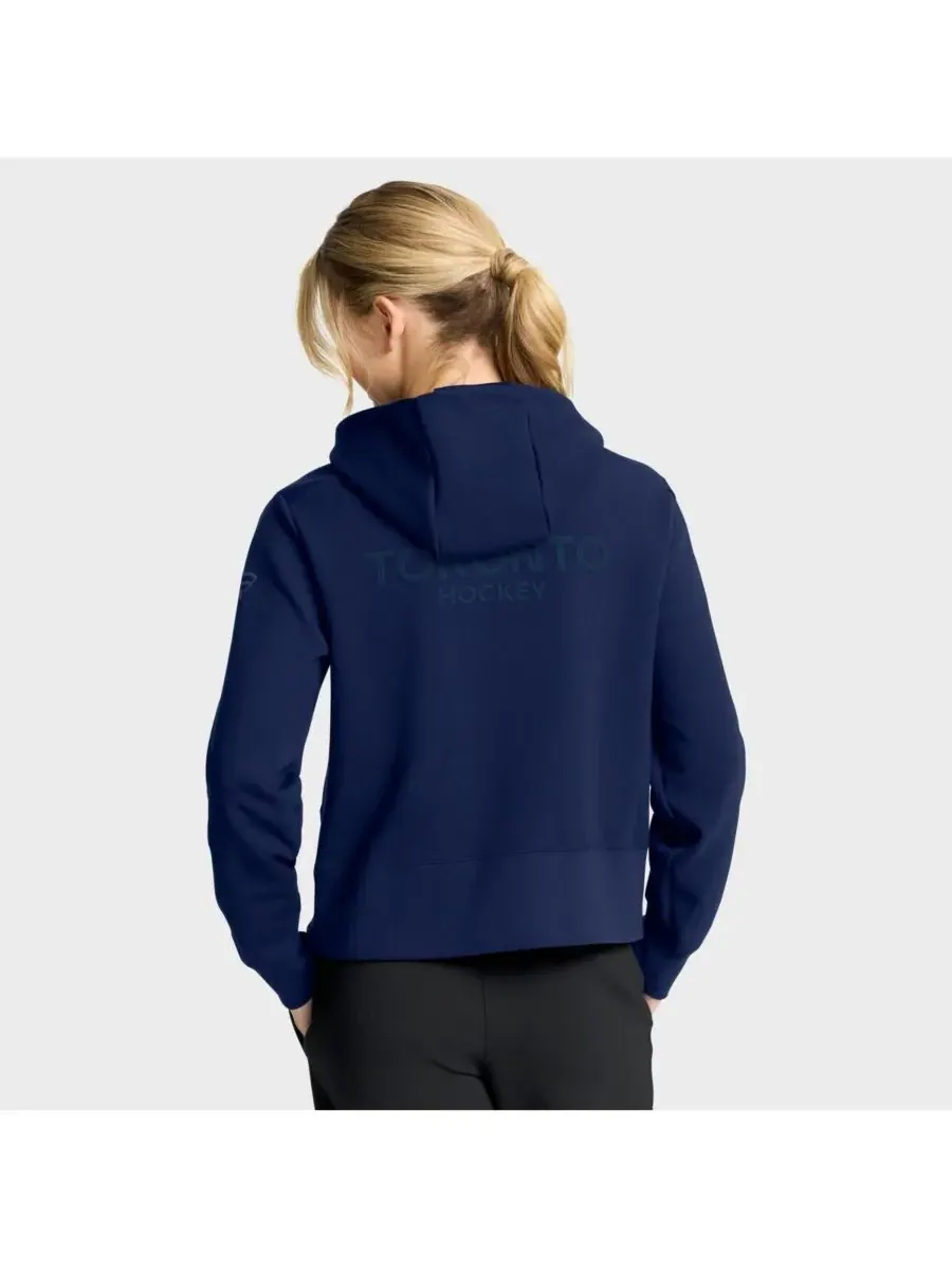 Fanatics Женская темно-синяя толстовка Toronto Maple Leafs Authentic Pro Road Tri-Blend с — изображение 2 из 5, темно-синий