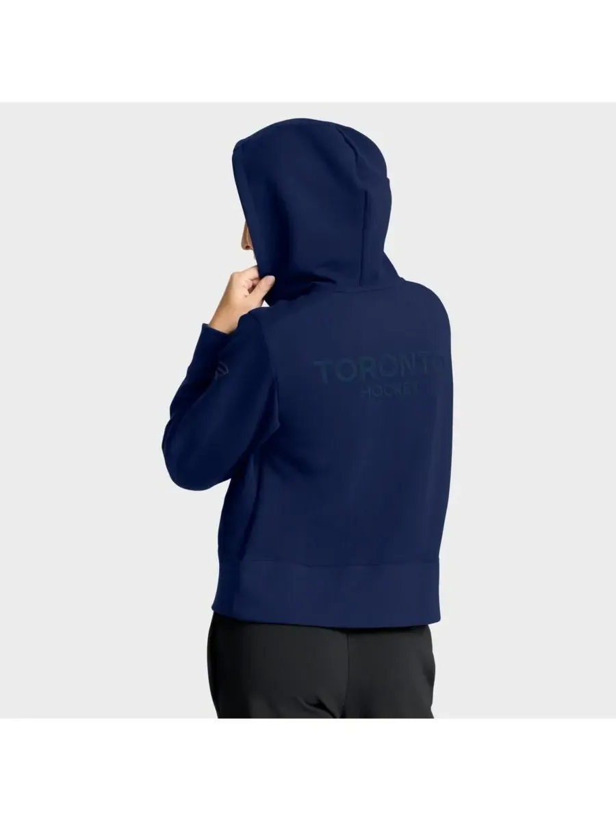 Fanatics Женская темно-синяя толстовка Toronto Maple Leafs Authentic Pro Road Tri-Blend с — изображение 3 из 5, темно-синий