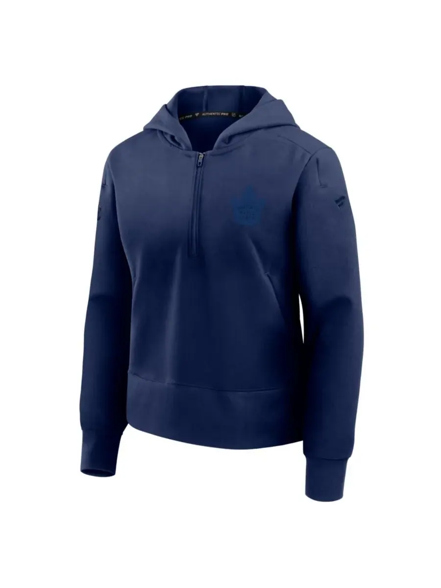 Fanatics Женская темно-синяя толстовка Toronto Maple Leafs Authentic Pro Road Tri-Blend с — изображение 5 из 5, темно-синий