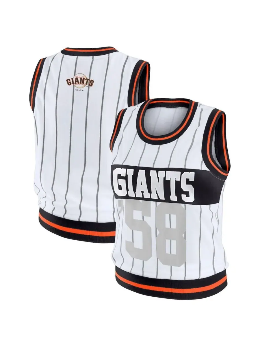 WEAR by Erin Andrews Женская белая спортивная майка San Francisco Giants — изображение 1 из 3, белый