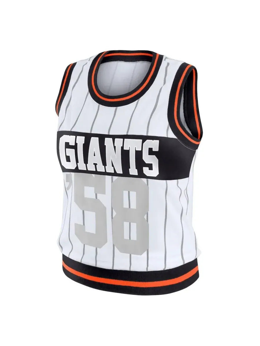 WEAR by Erin Andrews Женская белая спортивная майка San Francisco Giants — изображение 2 из 3, белый