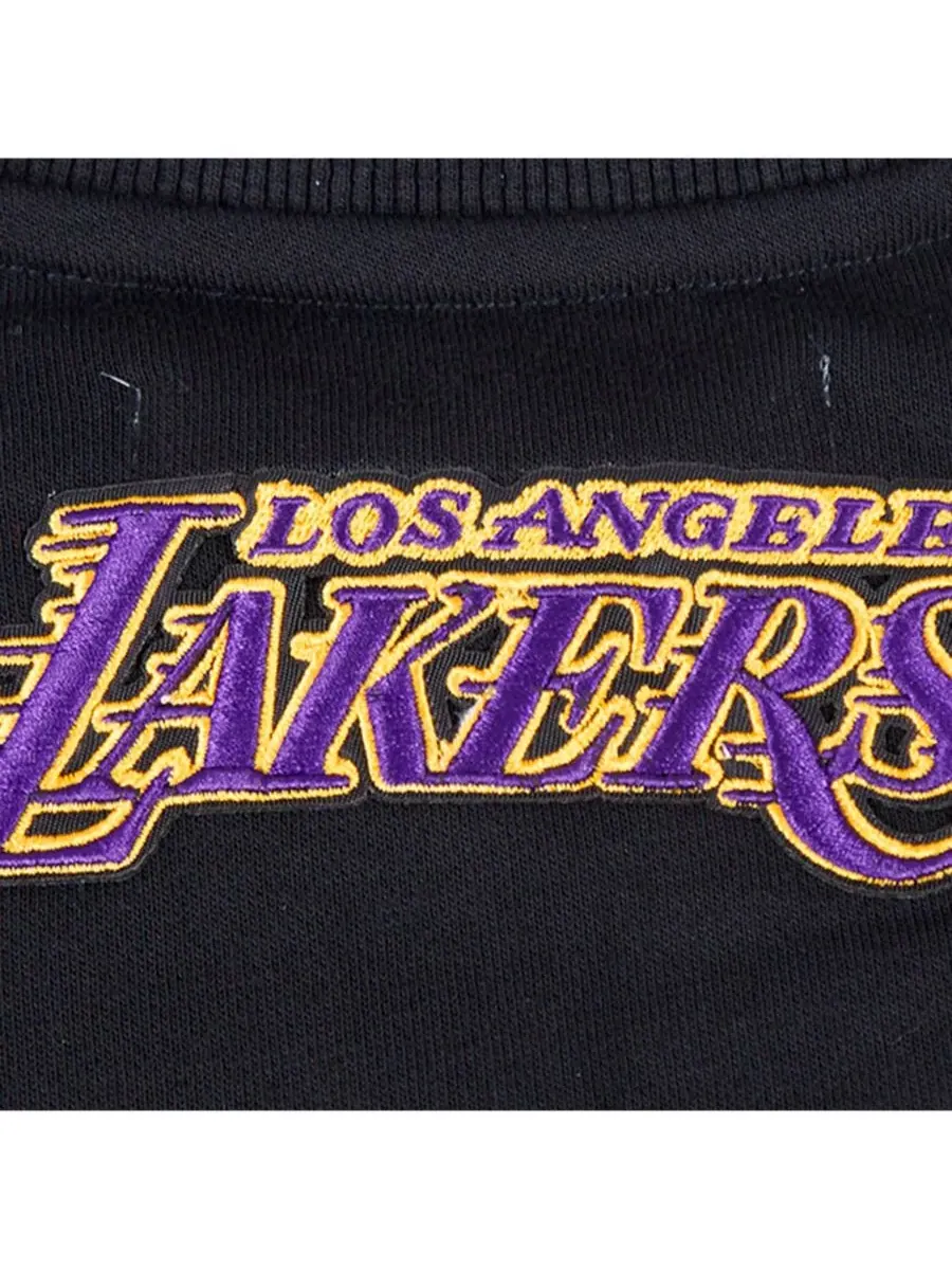 Pro Standard Женская черная укороченная толстовка Los Angeles Lakers Area Code — изображение 5 из 5, черный