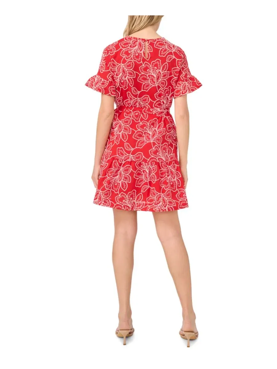 Платье мини из хлопка с принтом, модель CeCe, Classic Cherry — изображение 4 из 4