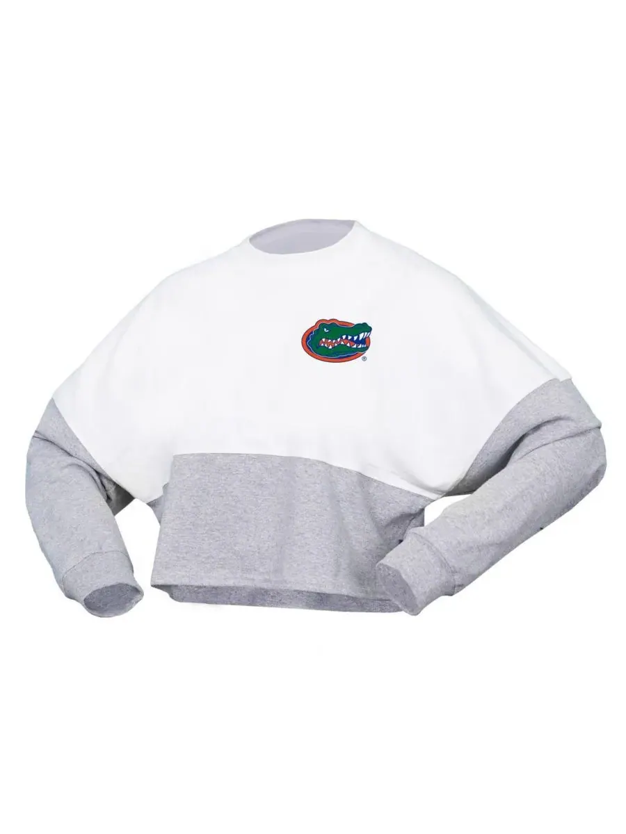 Spirit Jersey Женская белая укороченная футболка с длинными рукавами и принтом "Флорида Гейторс" из — изображение 3 из 3