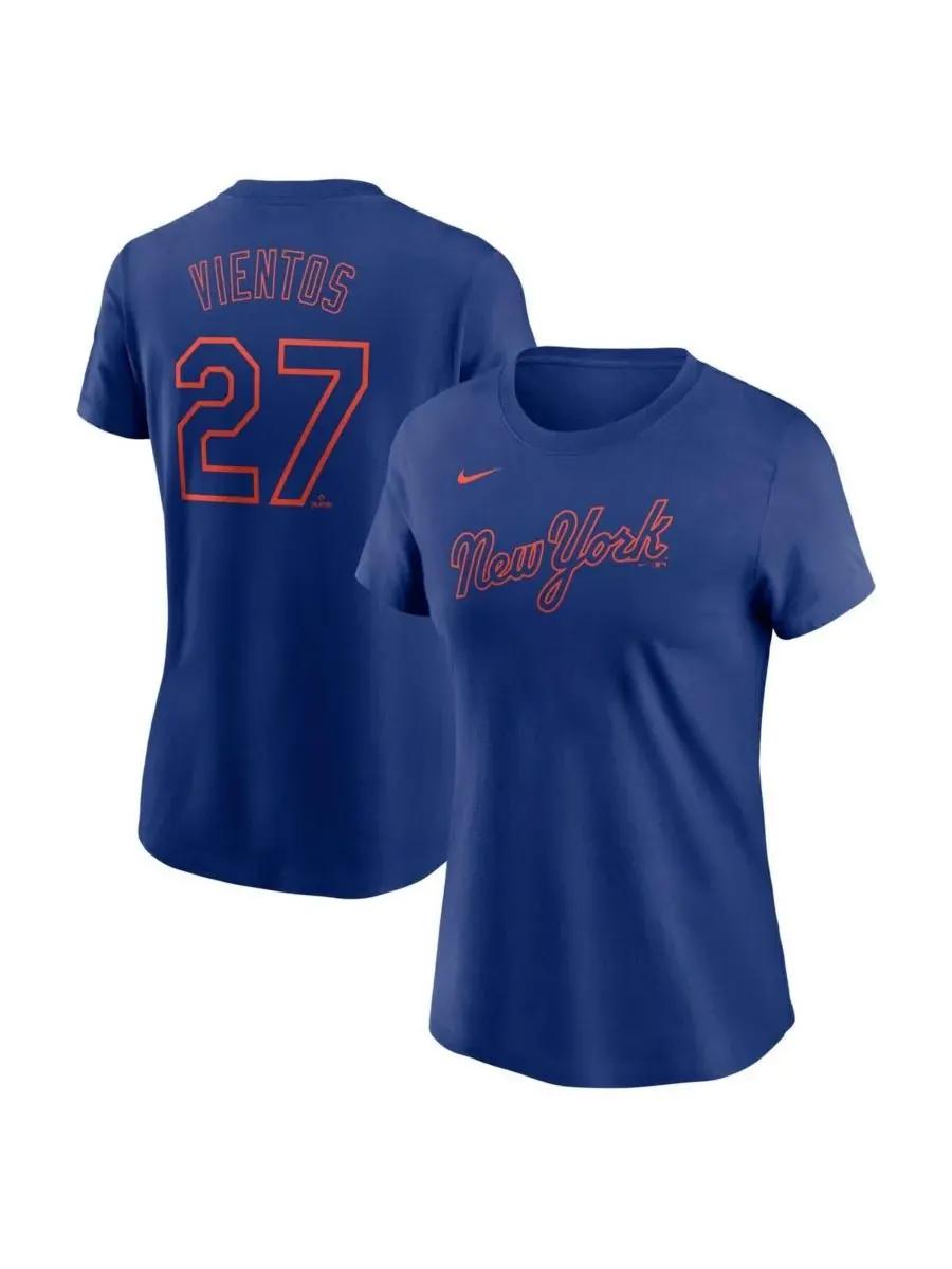 Женская футболка Mark Vientos Royal New York Mets Fuse с номером и фамилией Nike — изображение 1 из 3, королевский
