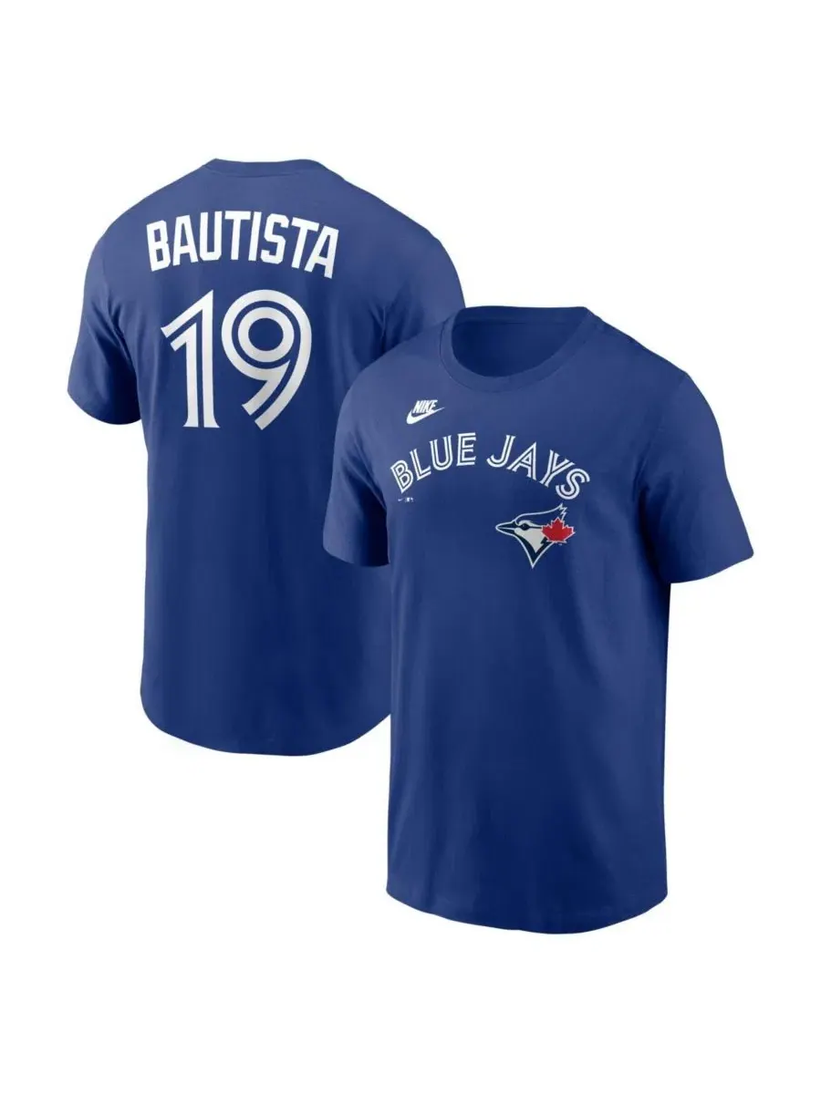 Мужская футболка Jose Bautista Royal Toronto Blue Jays Cooperstown Collection с именем и номером — изображение 1 из 3
