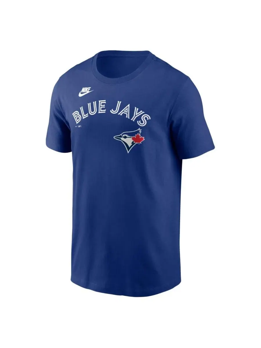 Мужская футболка Jose Bautista Royal Toronto Blue Jays Cooperstown Collection с именем и номером — изображение 2 из 3