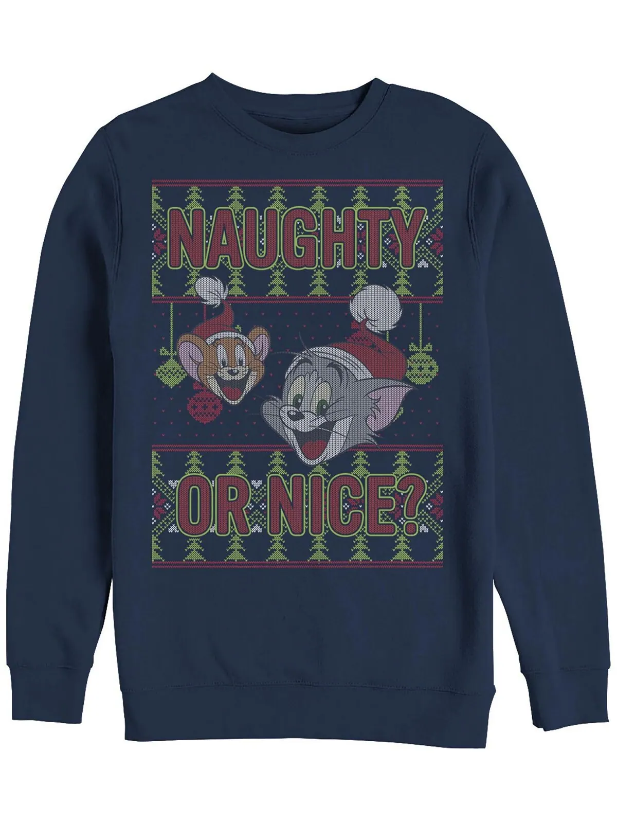 Мужская толстовка tom jerry naughty or nice Fifth Sun — изображение 1 из 1, темно-синий