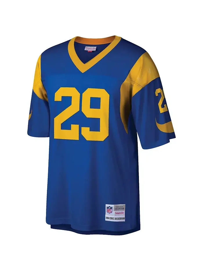 Мужская реплика джерси Los Angeles Rams Legacy Эрика Дикерсона в королевском цвете Mitchell & Ness — изображение 2 из 3