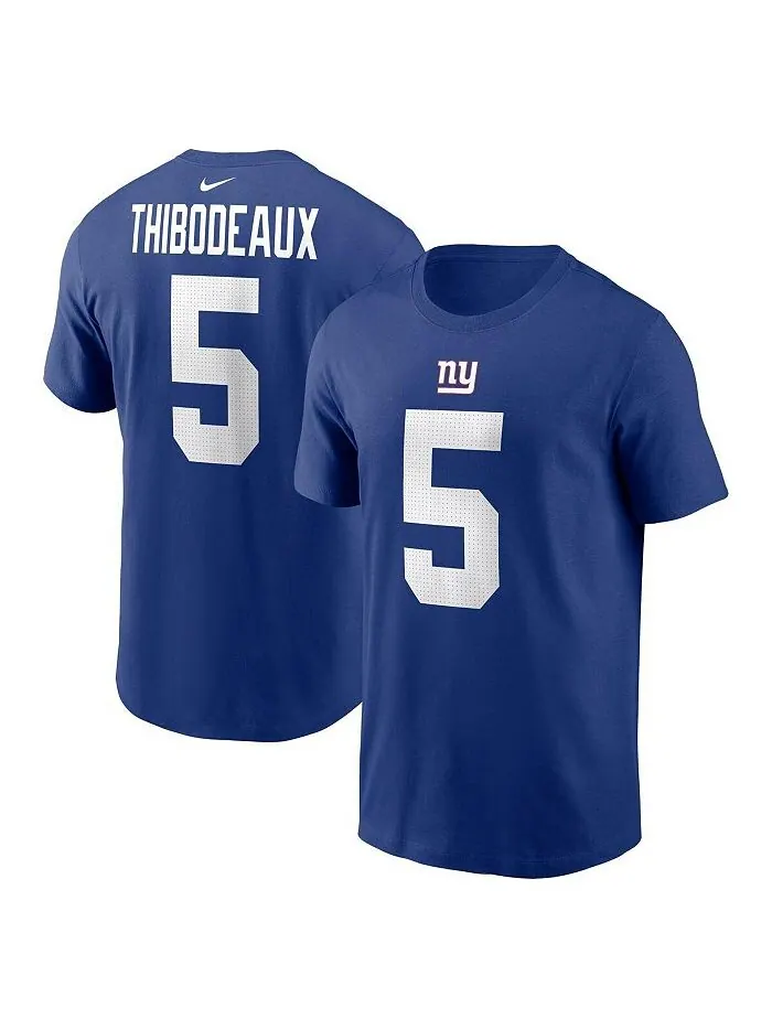 Мужская футболка Kayvon Thibodeaux Royal New York Giants с именем и номером игрока Nike — изображение 1 из 3, королевский