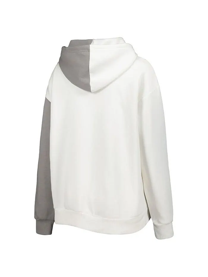 Женская серо-белая толстовка с капюшоном с разрезом для альпинистов Западной Вирджинии Gameday — изображение 3 из 3