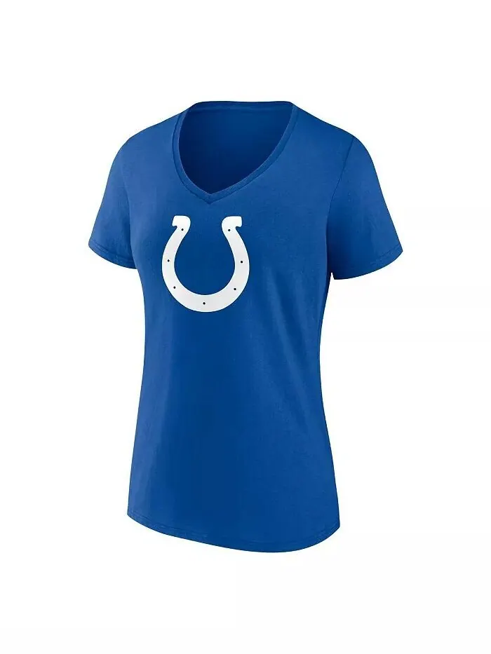 Женская футболка Anthony Richardson Royal Indianapolis Colts Icon с именем и номером и v-образным — изображение 2 из 3