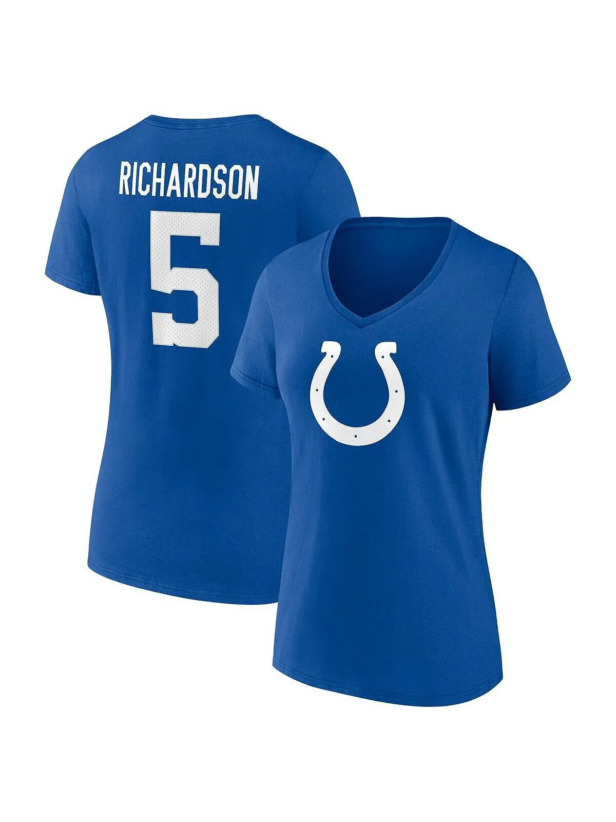 Женская фирменная футболка Anthony Richardson Royal Indianapolis Colts Icon с именем и номером и — изображение 1 из 3