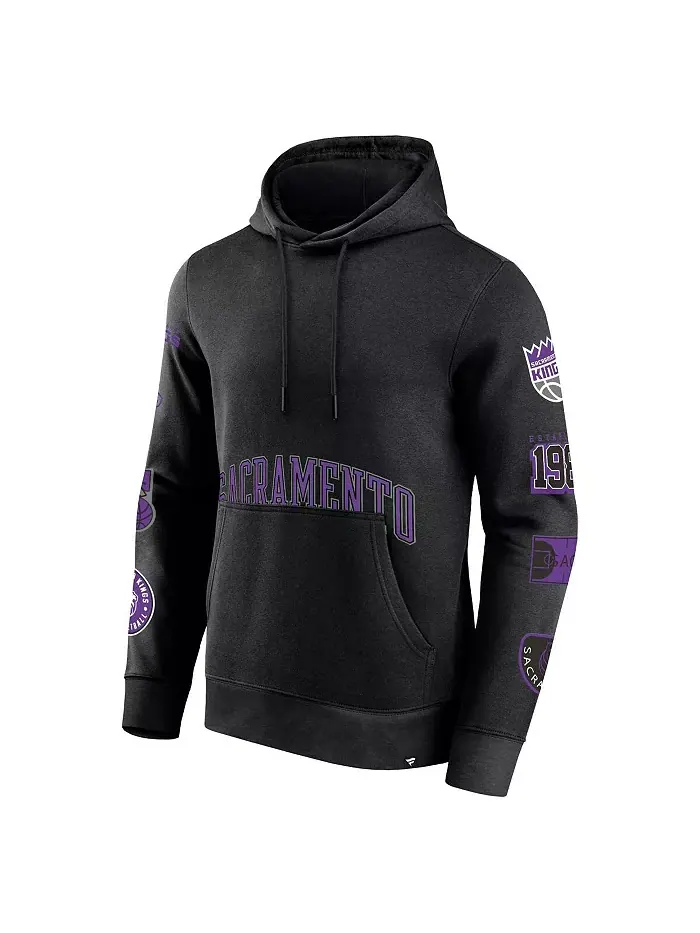 Мужская черная толстовка с капюшоном Sacramento Kings Home Court Fanatics — изображение 3 из 3