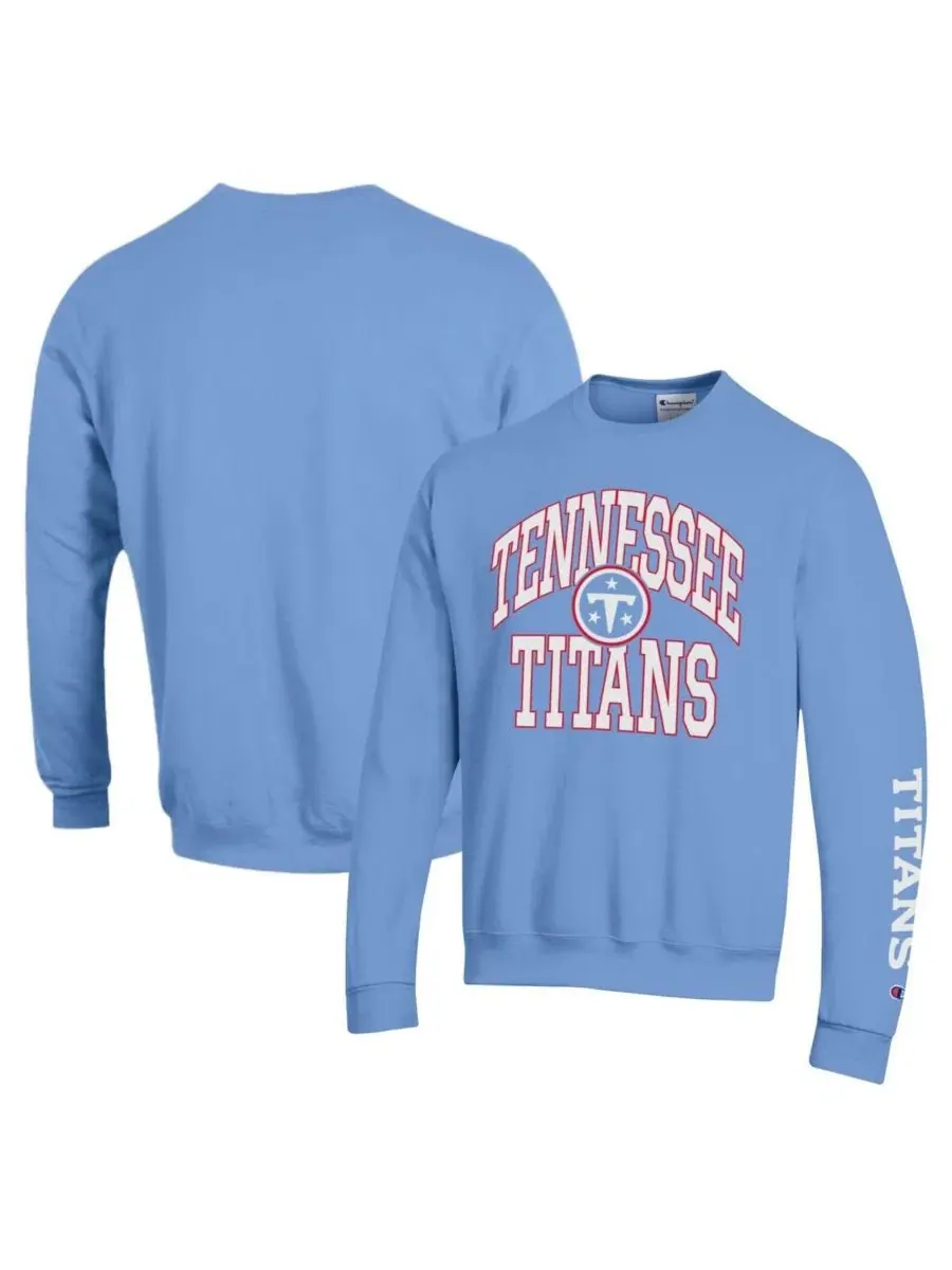Свитшот Powerblend Fleece Tennessee Titans Champion — изображение 1 из 3, светлый синий