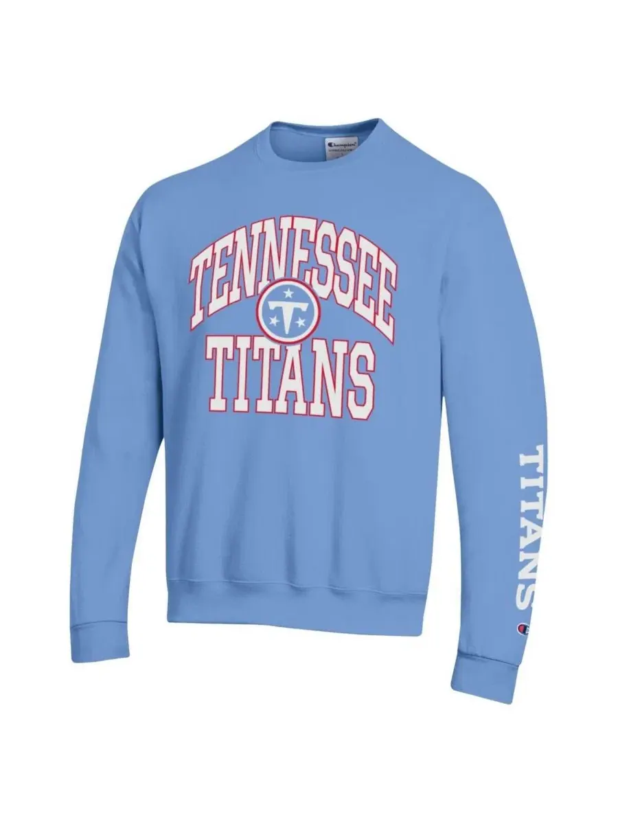 Свитшот Powerblend Fleece Tennessee Titans Champion — изображение 2 из 3, светлый синий
