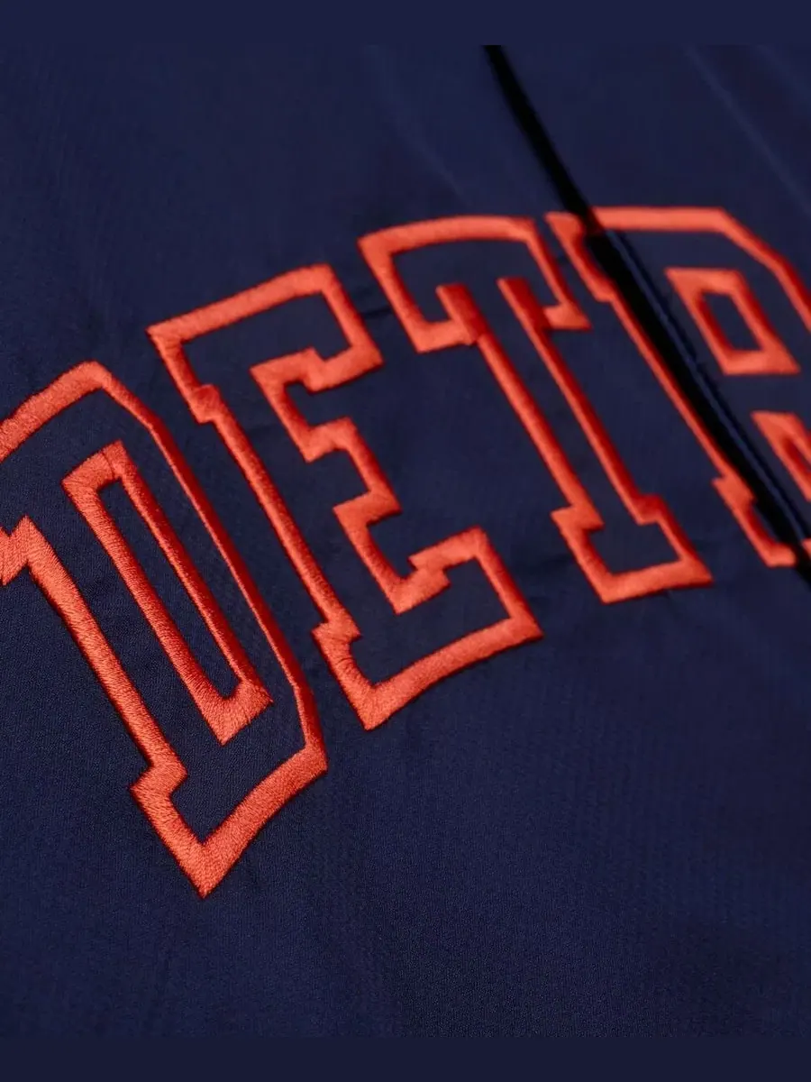 Куртка-бомбер с капюшоном Detroit Tigers Mitchell & Ness — изображение 3 из 4, темно-синий
