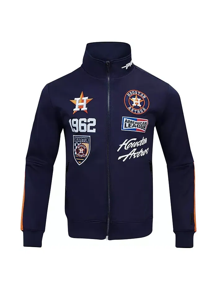 Мужская синяя худи Houston Astros Fast Lane на молнии Pro Standard — изображение 2 из 4