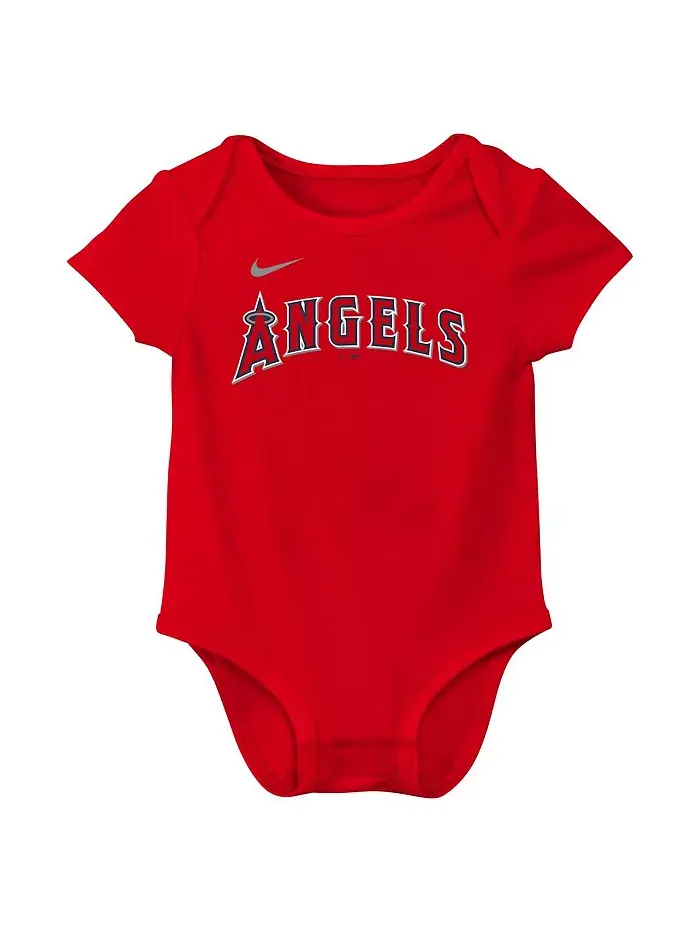 Боди для мальчиков и девочек Mike Trout красное Los Angeles Angels с именем и номером Nike — изображение 3 из 3