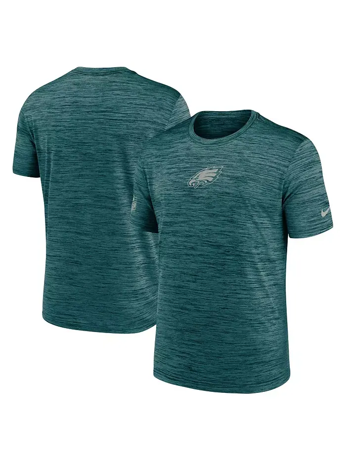 Мужская футболка Philadelphia Eagles Big Tall Sideline Velocity Performance цвета Midnight Green — изображение 1 из 3