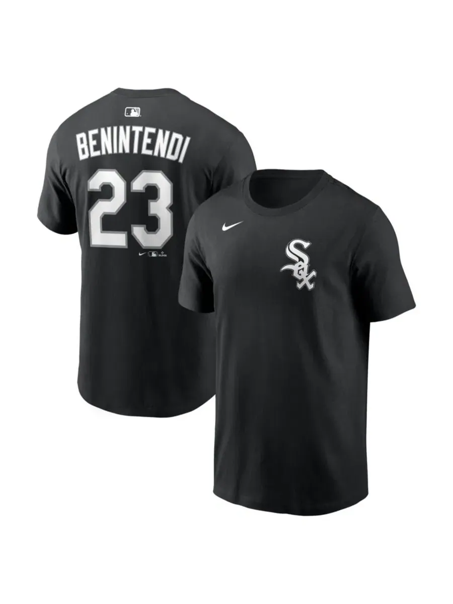 Футболка с длинным рукавом Andrew Benintendi Name & Number Nike — изображение 1 из 3, черный