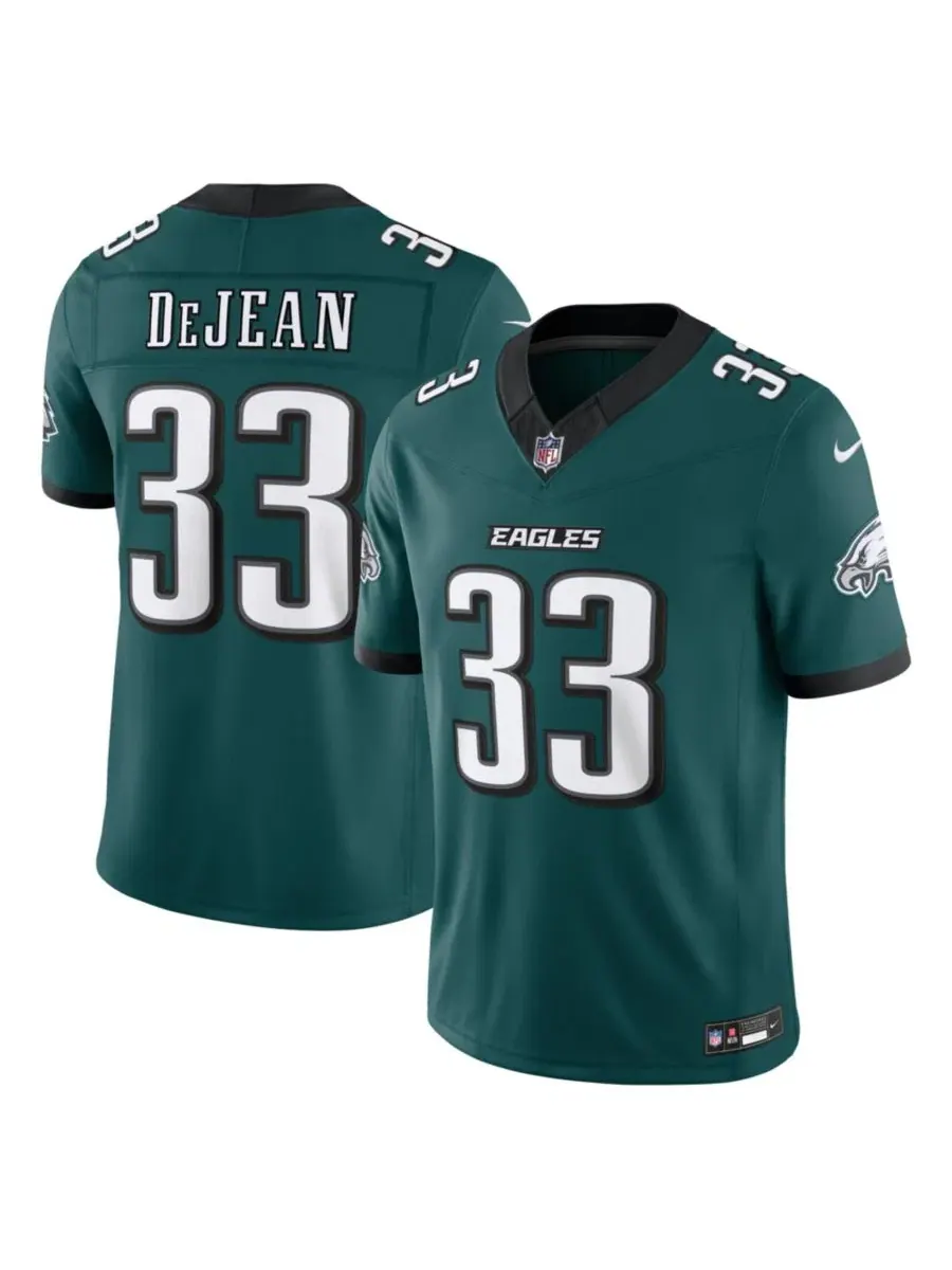 Мужская футболка Cooper DeJean Midnight Green Philadelphia Eagles Vapor F.U.S.E. Stitched Limited — изображение 1 из 5