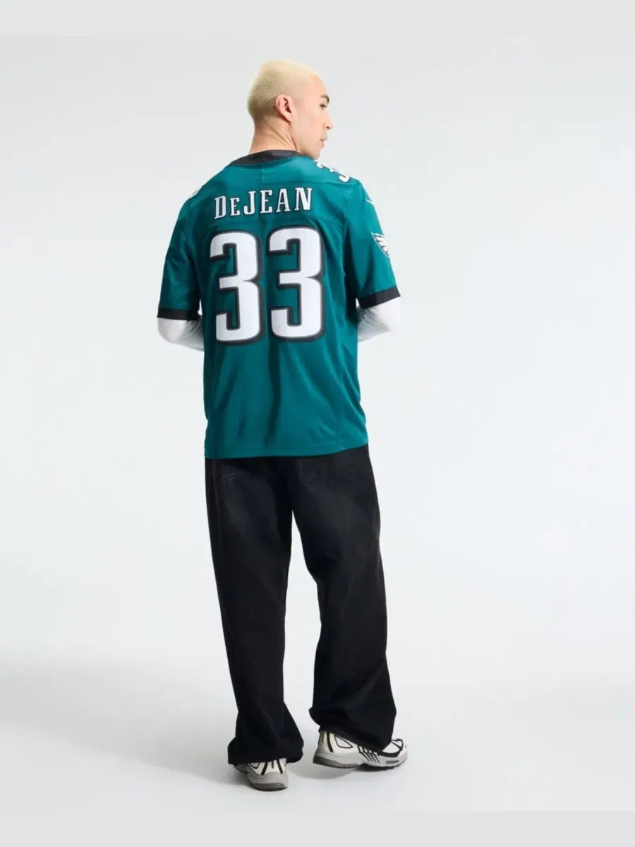 Мужская футболка Cooper DeJean Midnight Green Philadelphia Eagles Vapor F.U.S.E. Stitched Limited — изображение 2 из 5