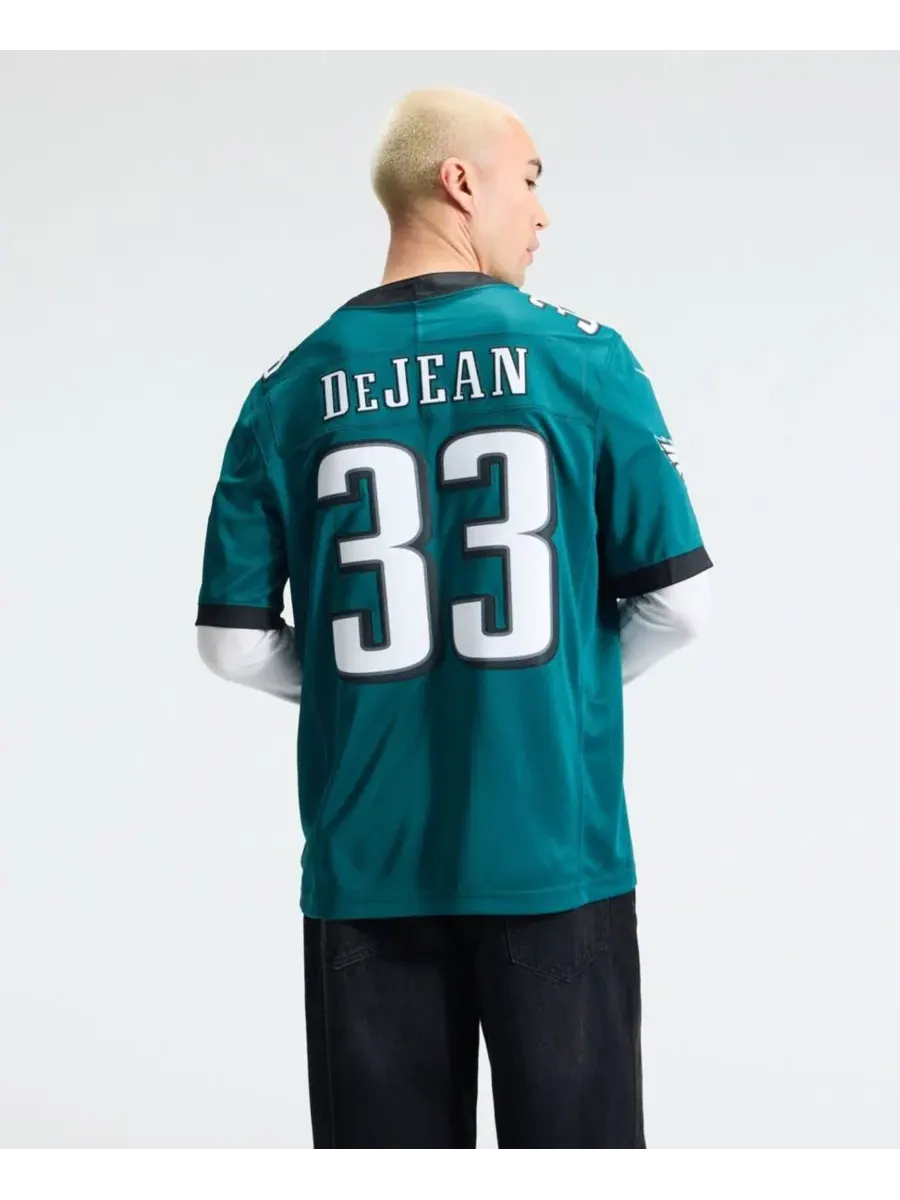 Мужская футболка Cooper DeJean Midnight Green Philadelphia Eagles Vapor F.U.S.E. Stitched Limited — изображение 4 из 5