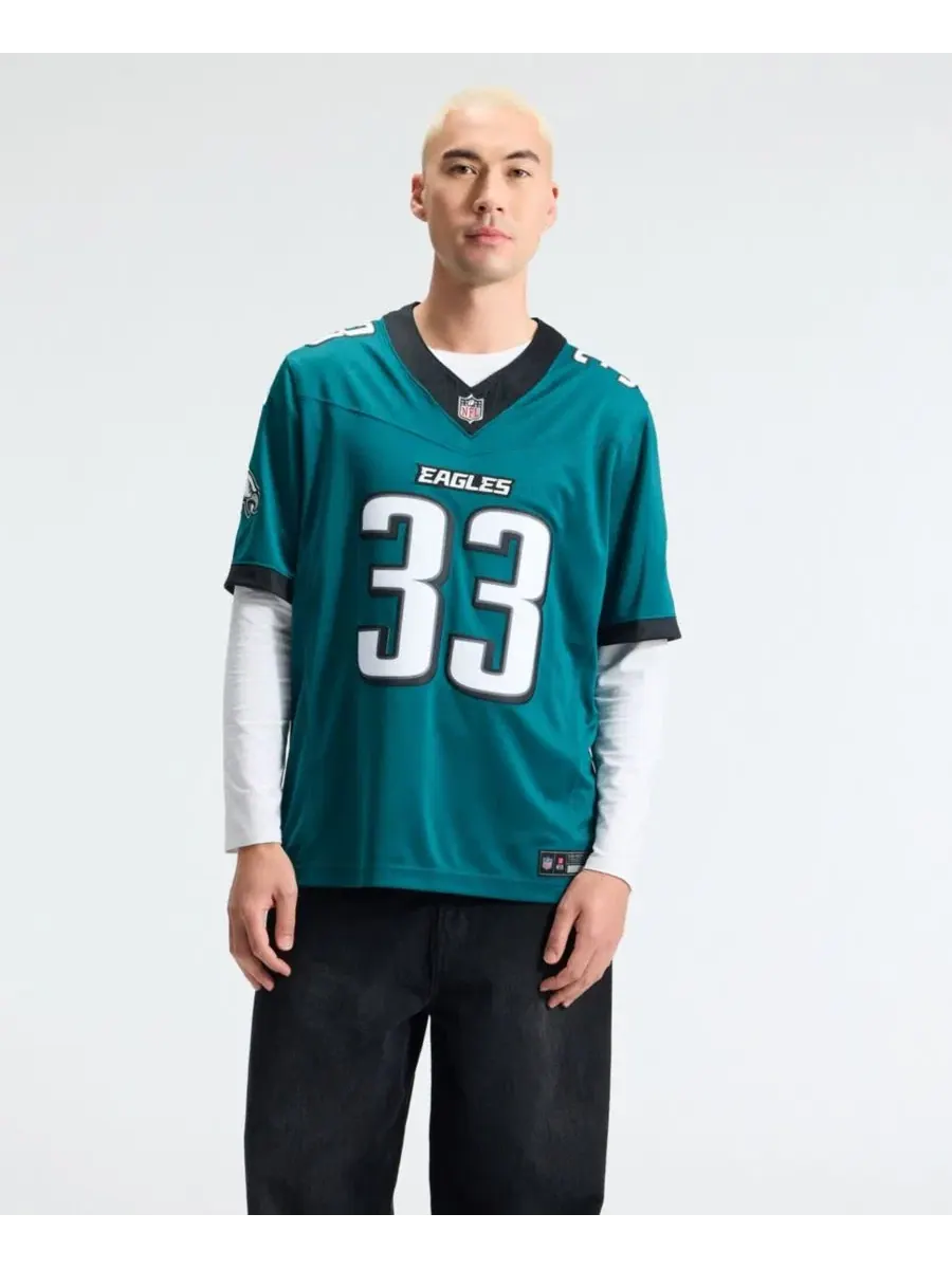 Мужская футболка Cooper DeJean Midnight Green Philadelphia Eagles Vapor F.U.S.E. Stitched Limited — изображение 5 из 5