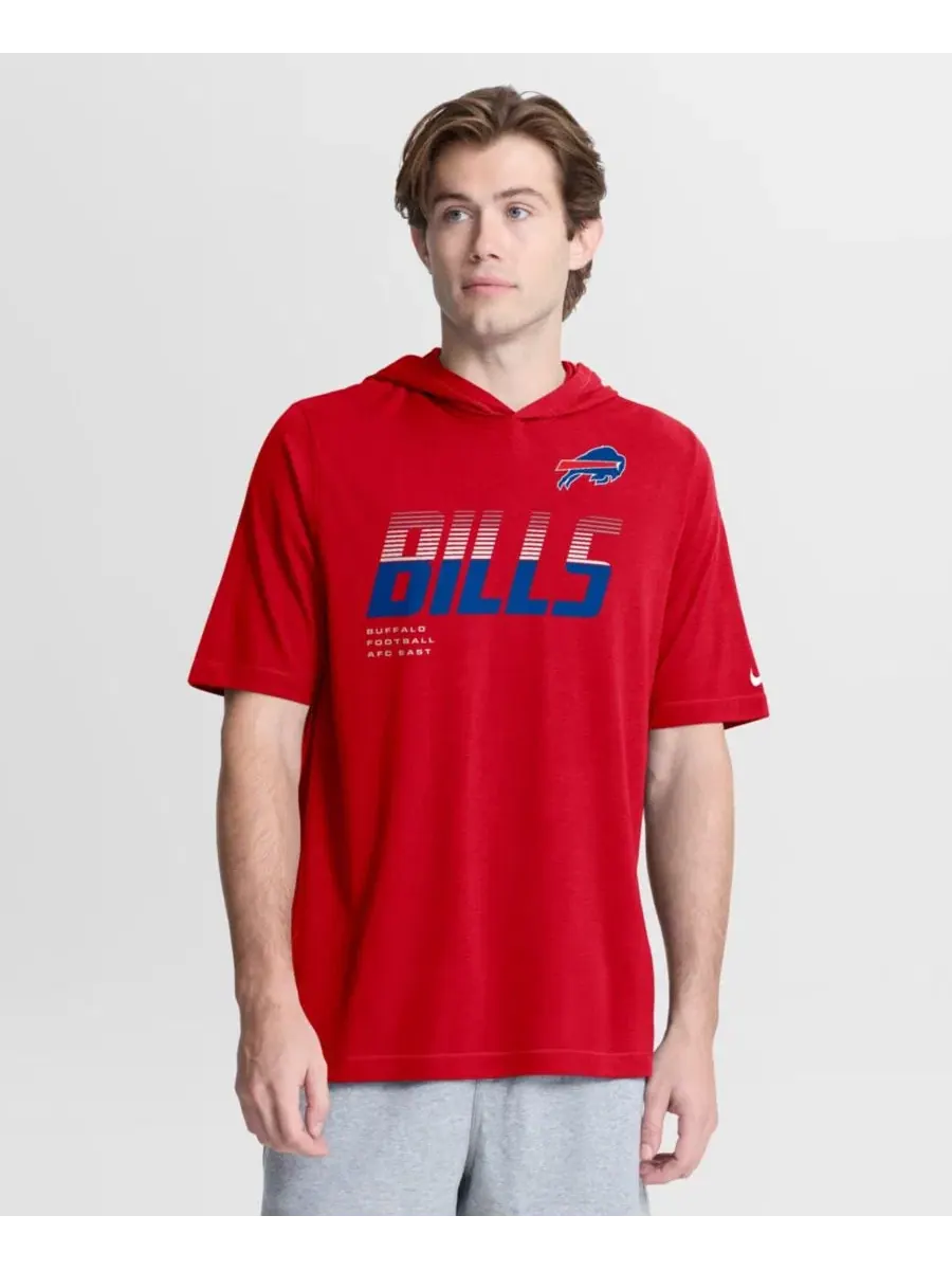 Футболка с капюшоном с принтом Buffalo Bills Nike — изображение 1 из 5, красный