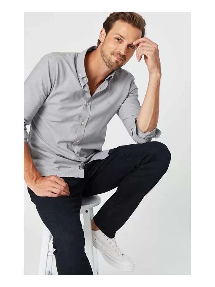 Мужские джинсы Mavi Jake Slim Leg в темном индиго Williamsburg Mavi Jeans — изображение 5 из 5