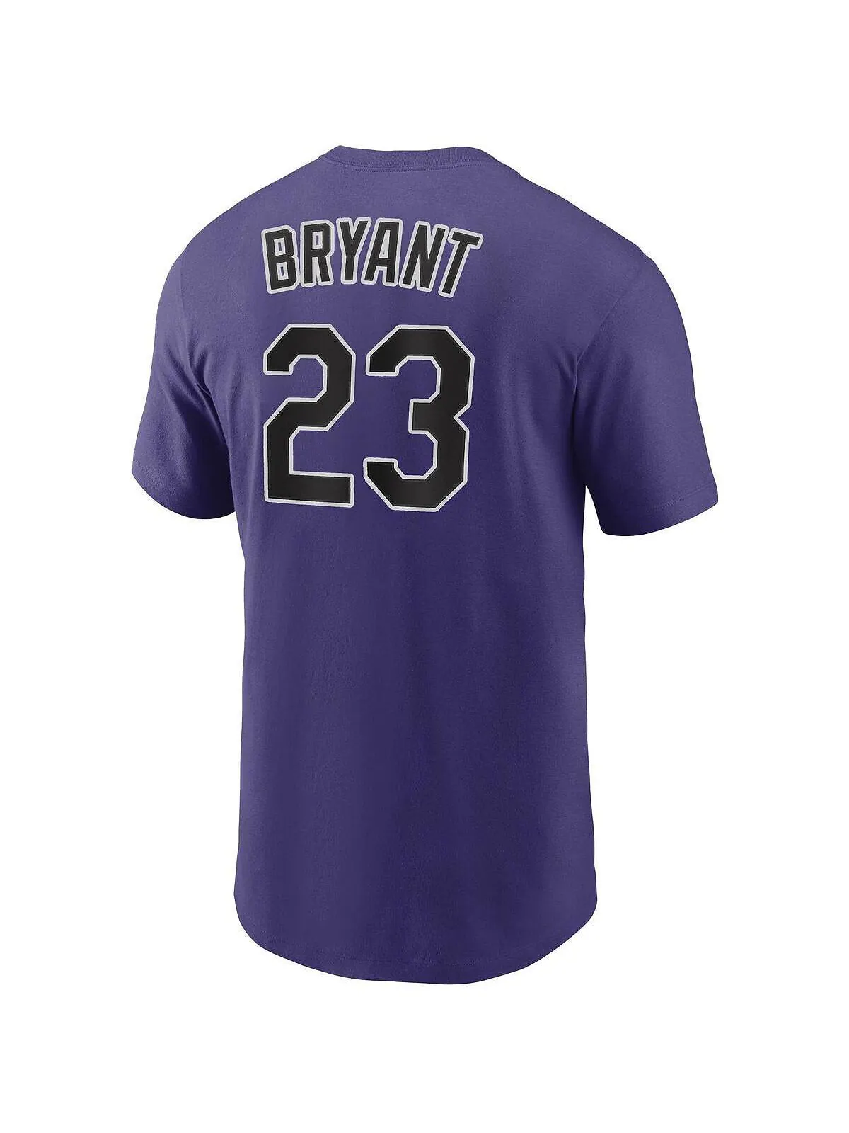Мужская футболка kris bryant purple colorado rockies с именем и номером игрока Nike — изображение 3 из 3, фиолетовый