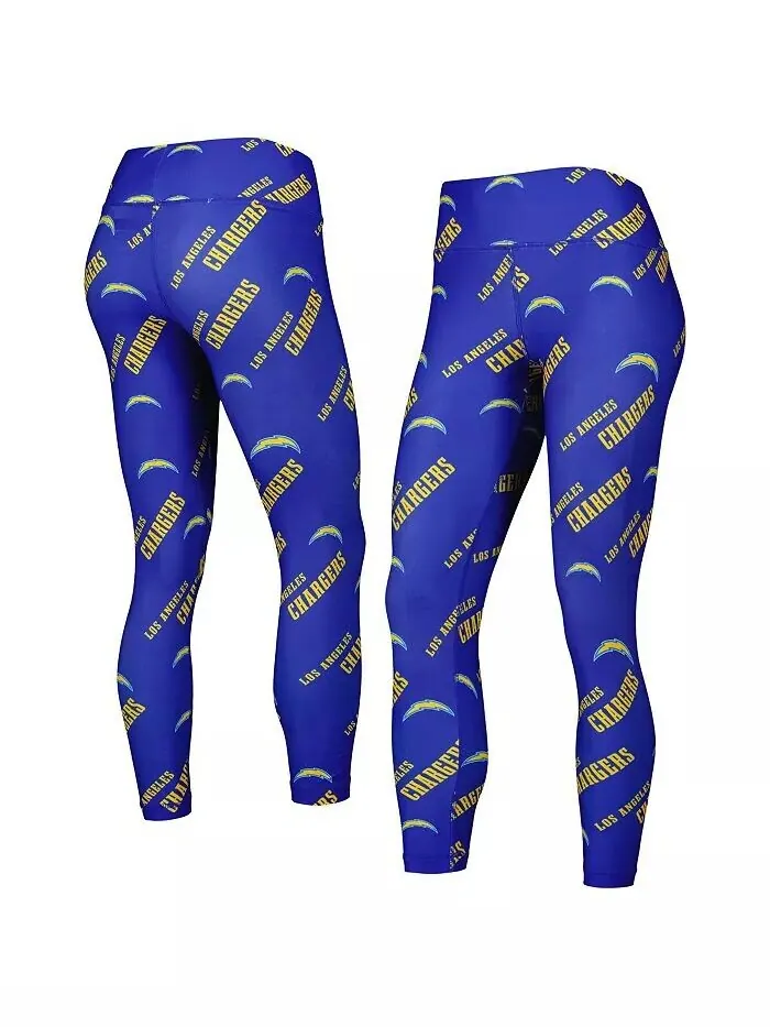 Женские леггинсы для отдыха Royal Los Angeles Chargers с революционным принтом Concepts Sport