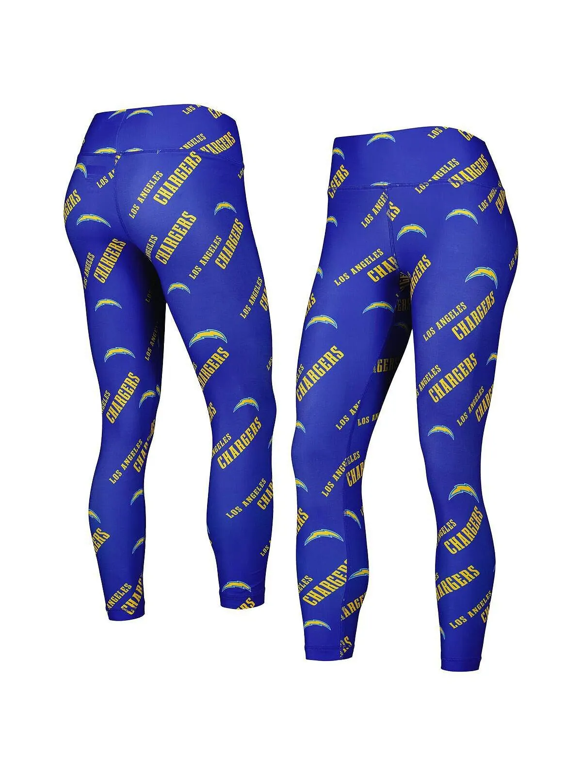 Женские леггинсы для отдыха Royal Los Angeles Chargers с революционным принтом Concepts Sport — изображение 1 из 3