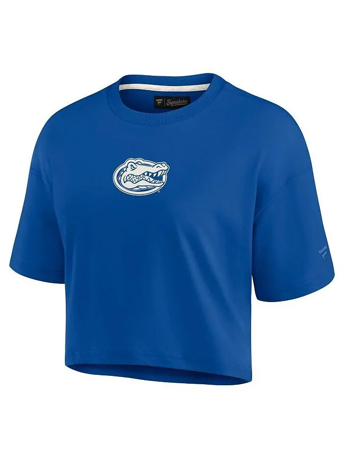 Женская укороченная футболка супермягкого силуэта Royal Florida Gators Fanatics Signature — изображение 3 из 3, королевский