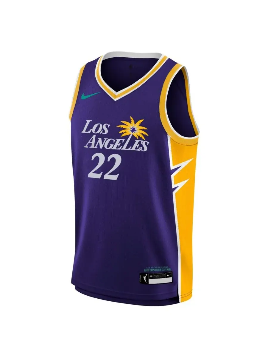 Nike Детская футболка Кэмерона Бринка фиолетового цвета с символикой Los Angeles Sparks — изображение 2 из 3, фиолетовый