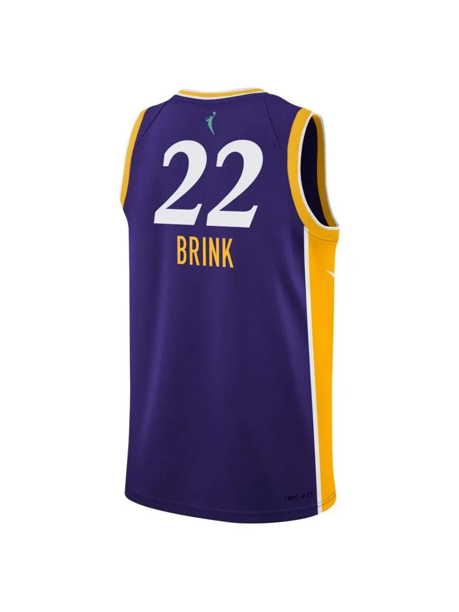 Nike Детская футболка Кэмерона Бринка фиолетового цвета с символикой Los Angeles Sparks — изображение 3 из 3, фиолетовый