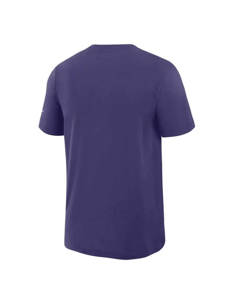 Fanatics Мужская фиолетовая футболка Nike Baltimore Ravens Left End Run Slub Performance — изображение 2 из 3, фиолетовый