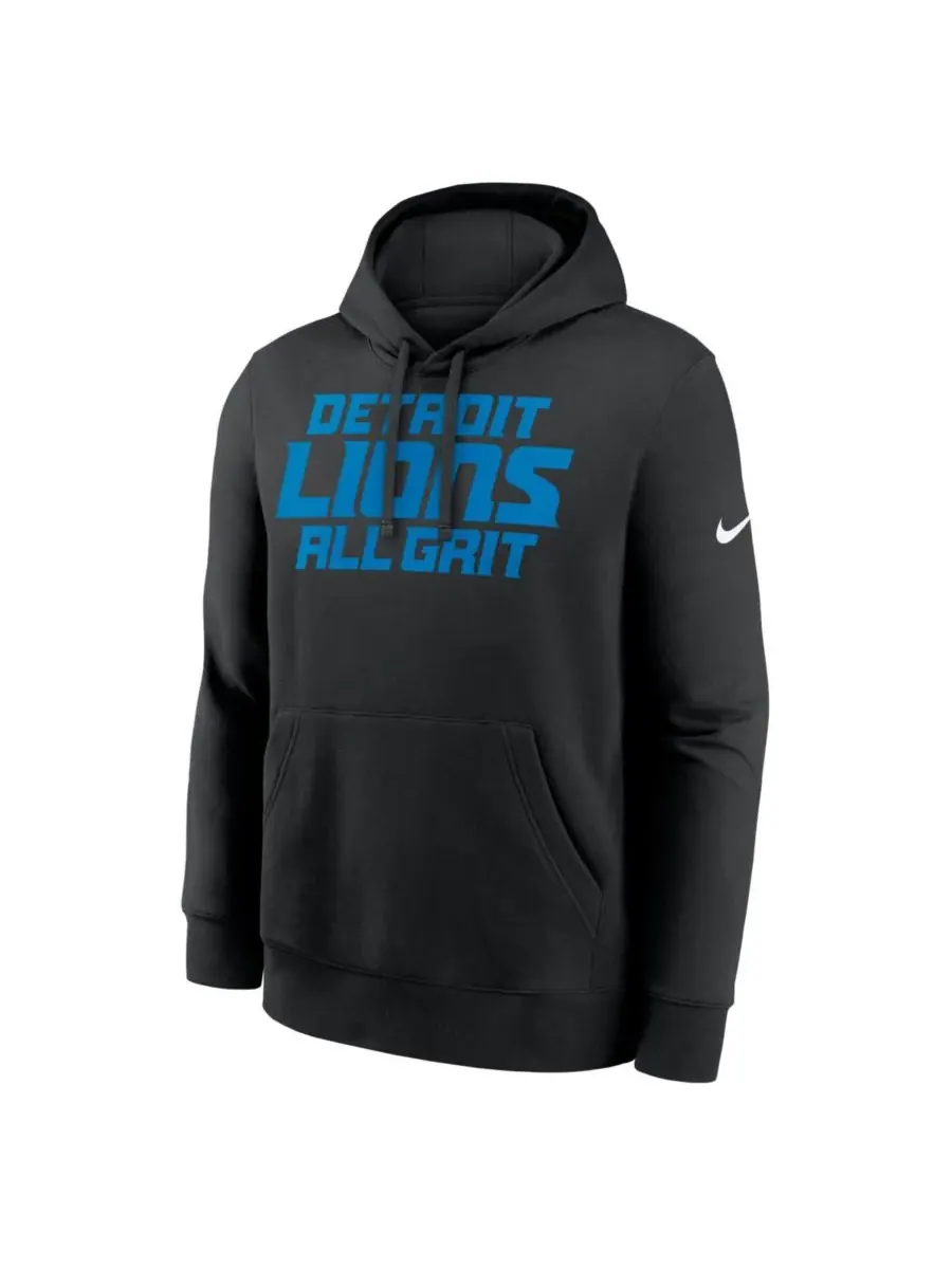 Nike Мужская черная толстовка с логотипом местного клуба Detroit Lions — изображение 4 из 5, черный