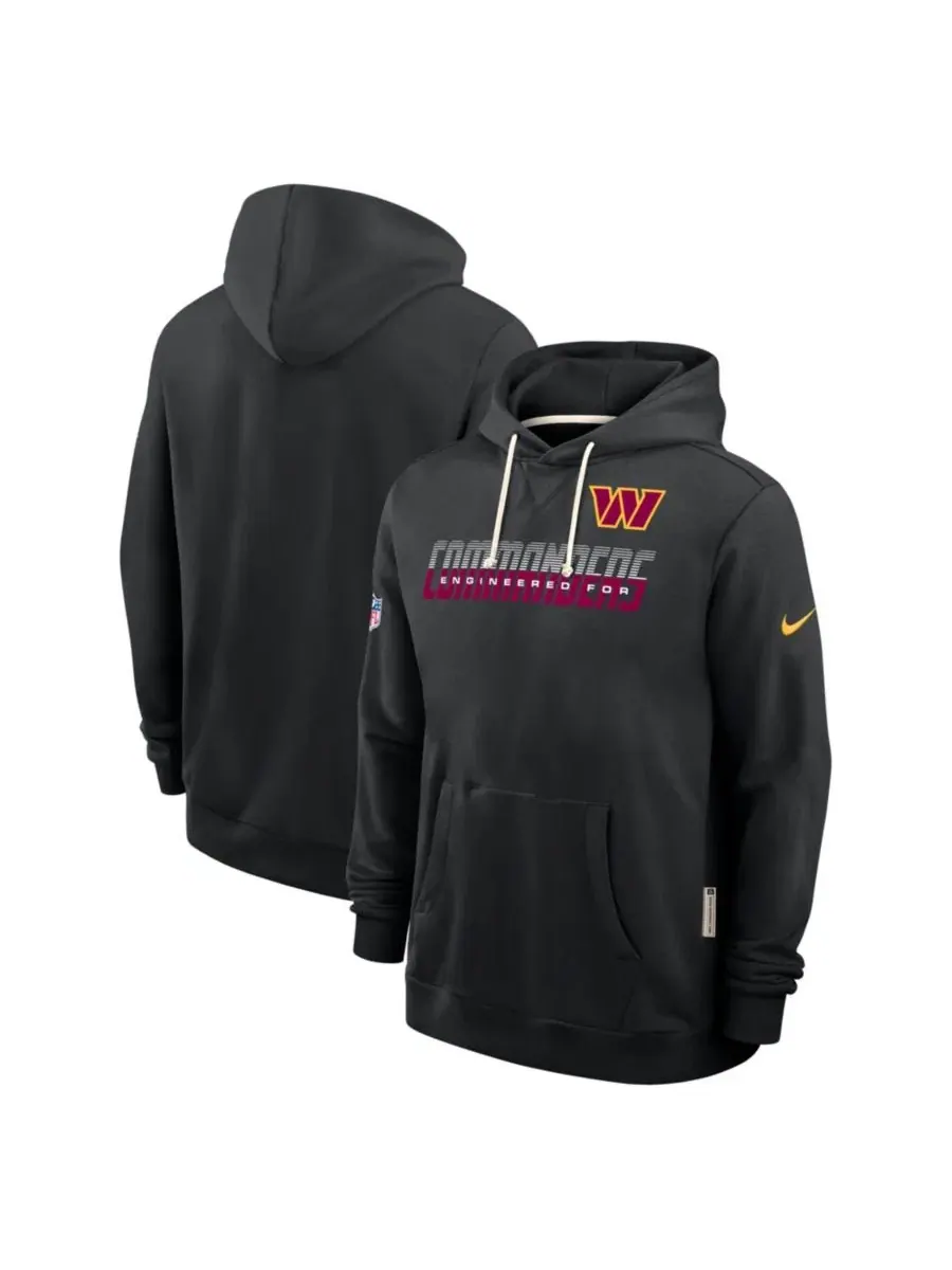 Худи с капюшоном Nike Washington Commanders Sideline Standard Issue Dri-FIT — изображение 1 из 3, черный