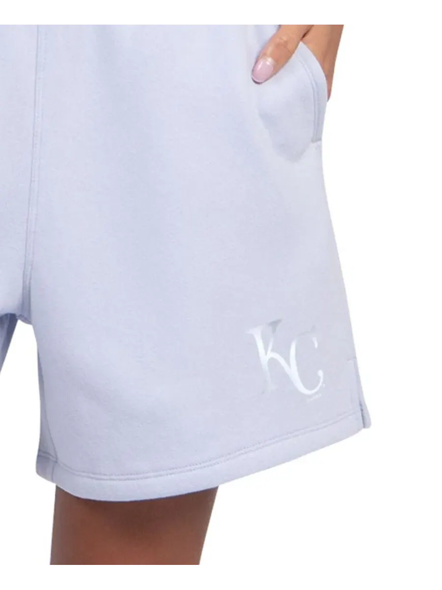 Шорты с высокой посадкой Pastel High Waisted Shorts Starter — изображение 4 из 4, светлый синий