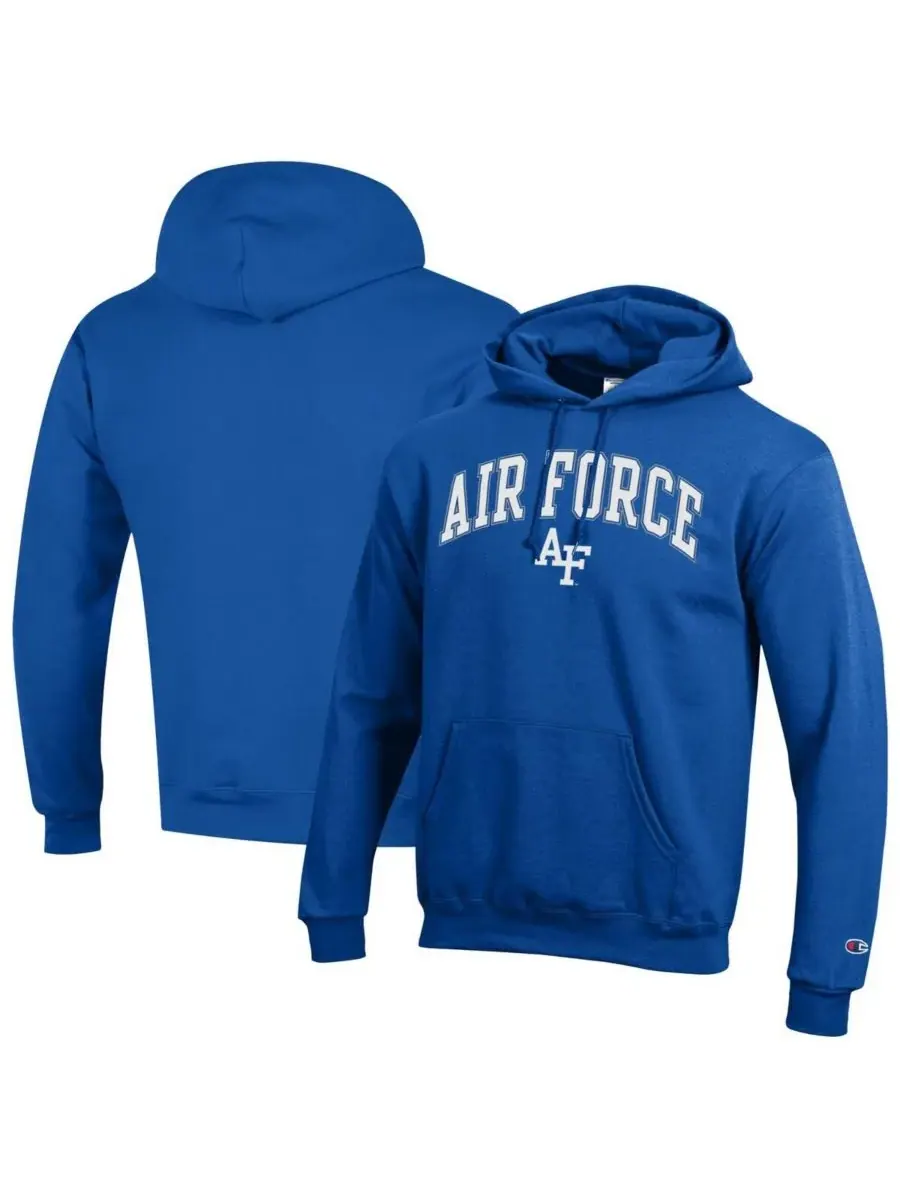 Мужская толстовка с капюшоном Royal Air Force Falcons Arch Over Logo Champion — изображение 1 из 3, королевский