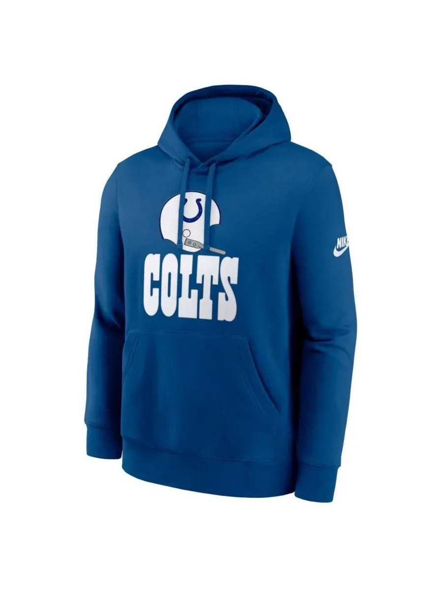 Мужская толстовка с капюшоном Royal Indianapolis Colts Best Season Rewind Club Nike — изображение 2 из 3, королевский
