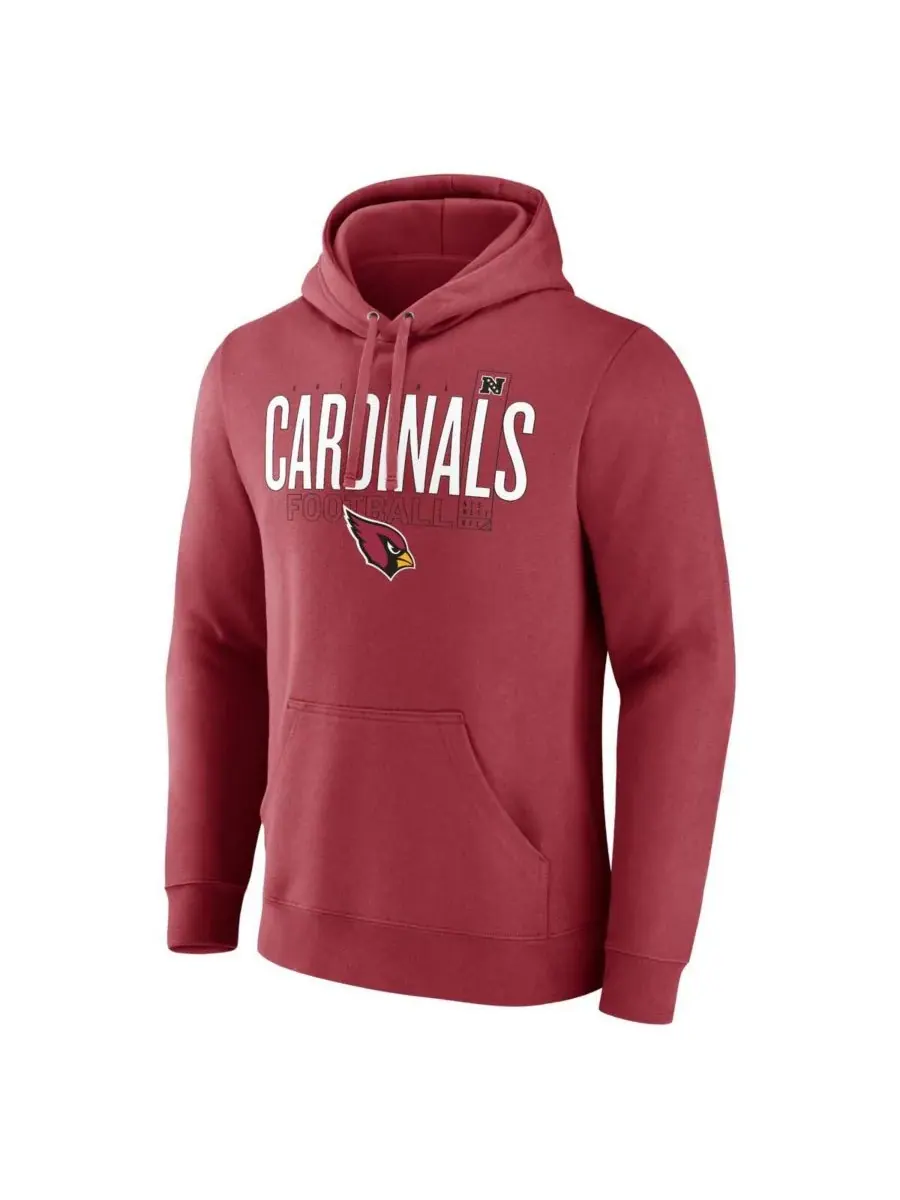 Мужская толстовка с капюшоном Cardinal Arizona Cardinals с контуром пилона Fanatics — изображение 2 из 3, красный