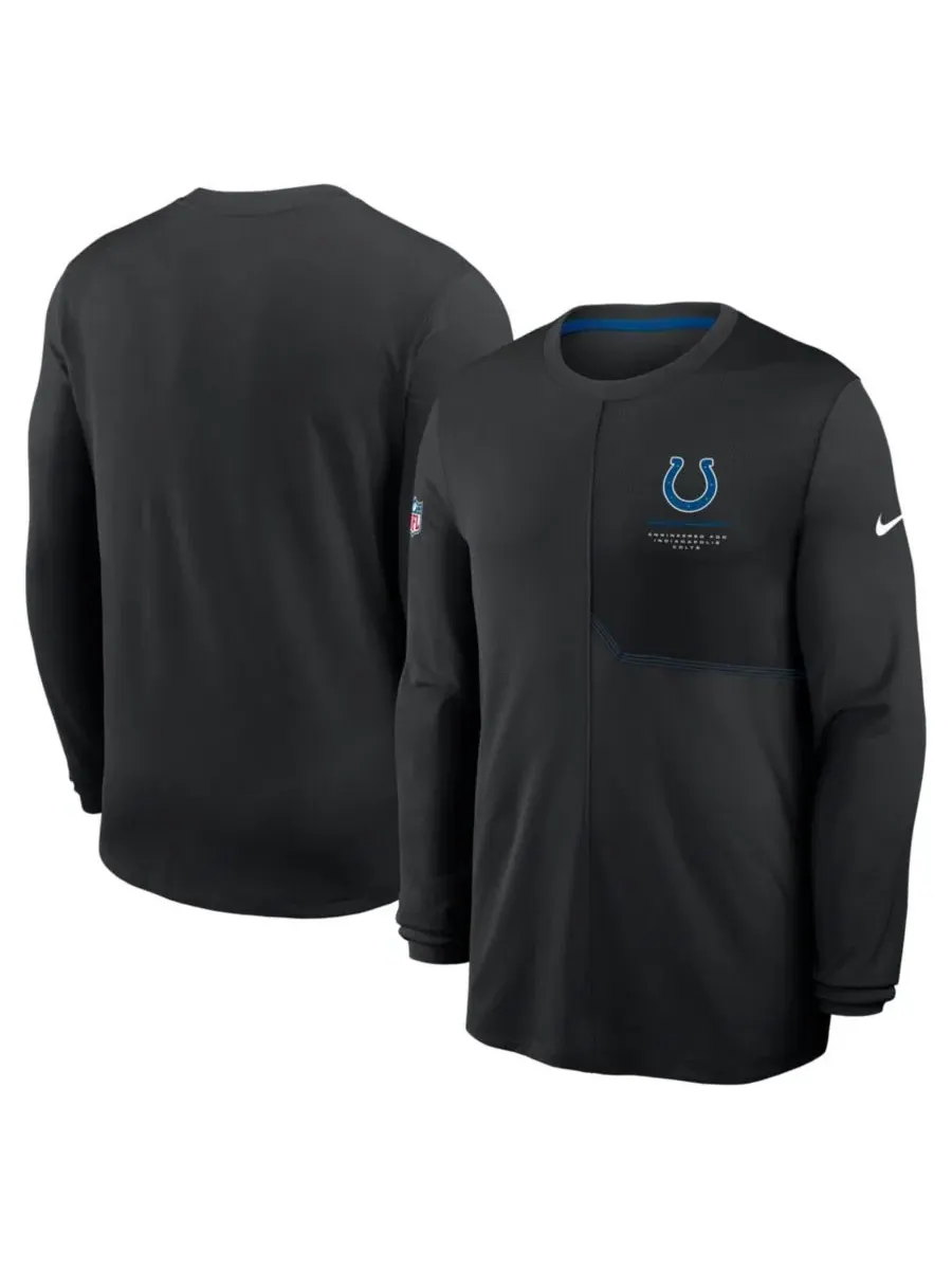 Лонгслив Nike с длинным рукавом, модель Sideline Coaches UV Dri-FIT — изображение 1 из 3, черный