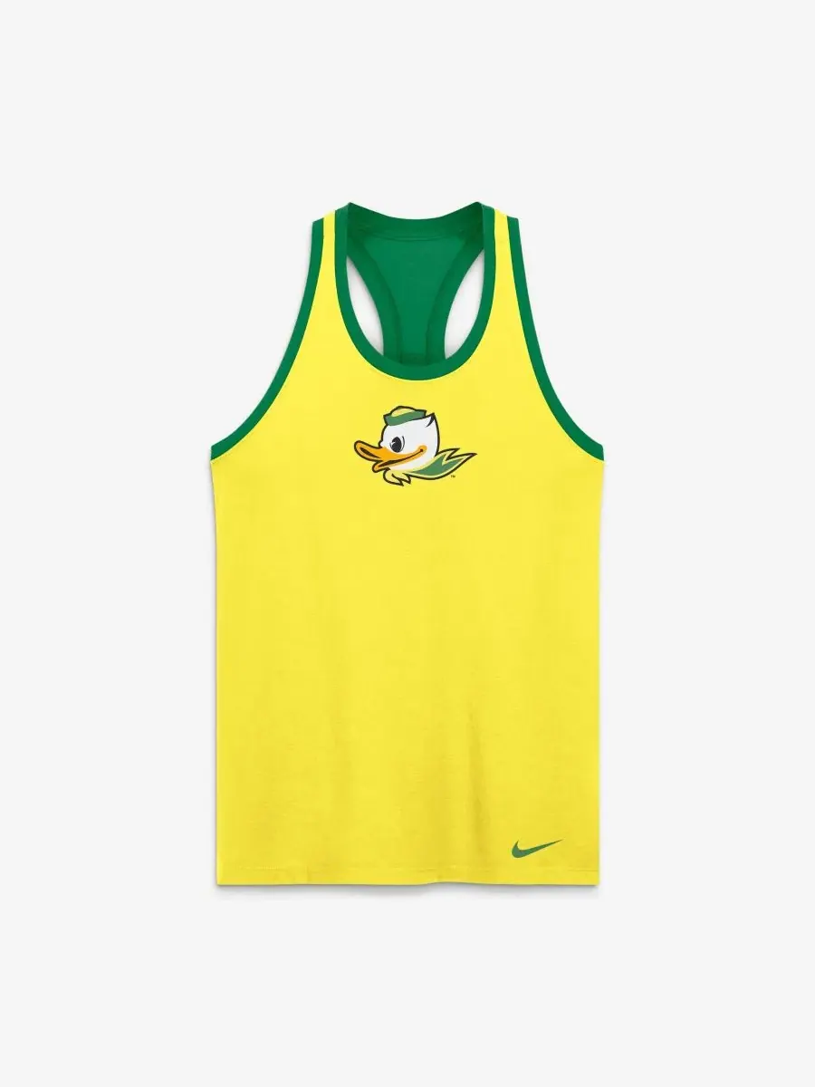Женская майка-безрукавка с принтом Oregon Ducks Nike — изображение 3 из 5, желтый