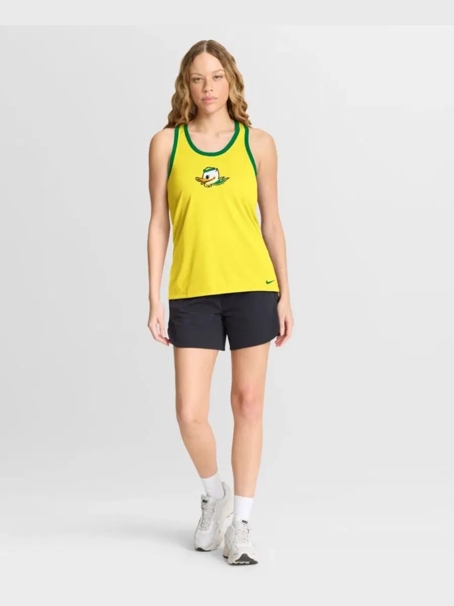 Женская майка-безрукавка с принтом Oregon Ducks Nike — изображение 4 из 5, желтый