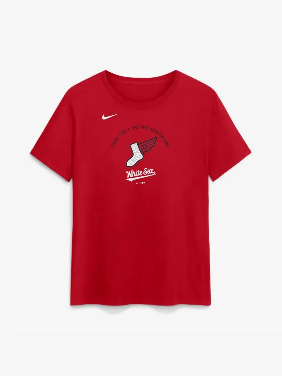 Футболка с коротким рукавом и принтом Nike — изображение 1 из 2, красный