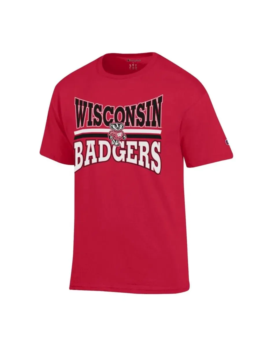 Футболка с принтом Team Zoom Wisconsin Badgers Champion — изображение 3 из 3, красный
