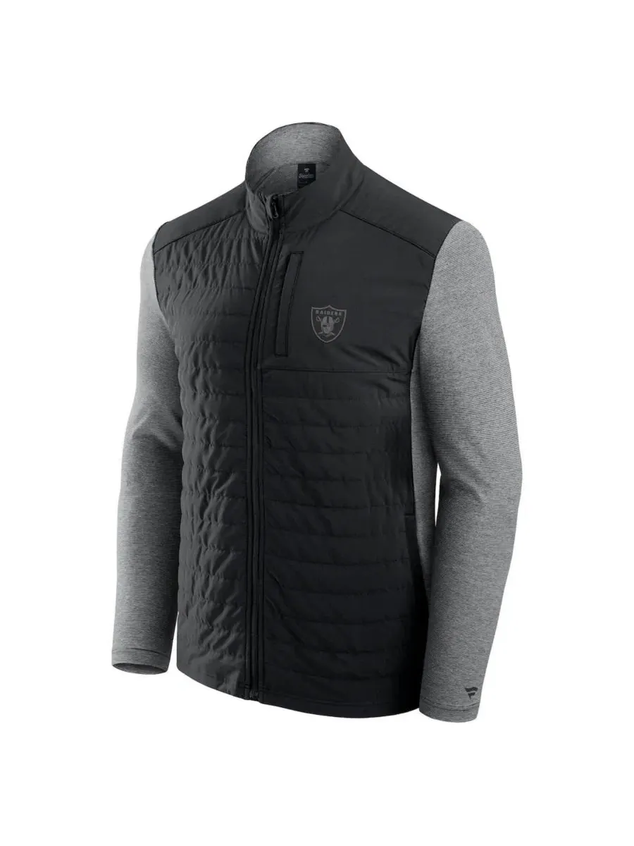 Куртка с молнией Front Office Tonal Fanatics — изображение 2 из 4, черный серый